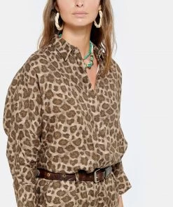 JEANNE VOULAND Chemise Fur Oversize Lin Imprimé Léopard -Boutique MAJESTIC FILATURES unnamed file 2794