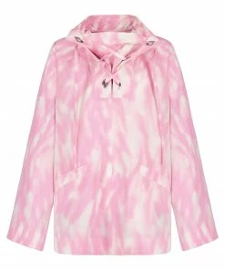 GANNI Blouse Crispy Shell Rose