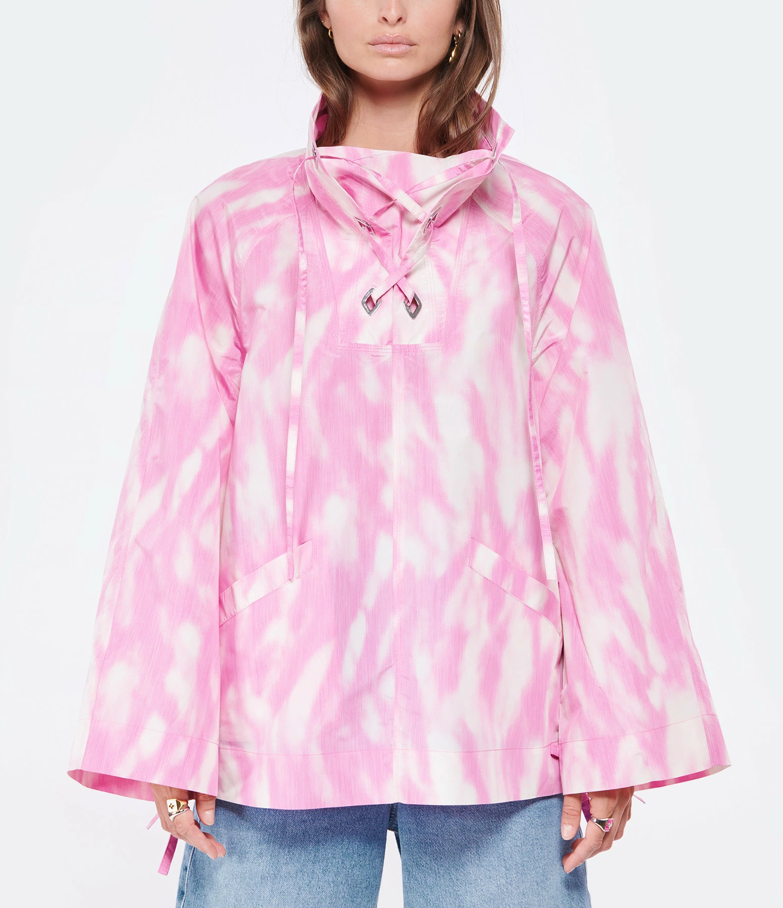 GANNI Blouse Crispy Shell Rose 5 GANNI Blouse Crispy Shell Rose – Image 3