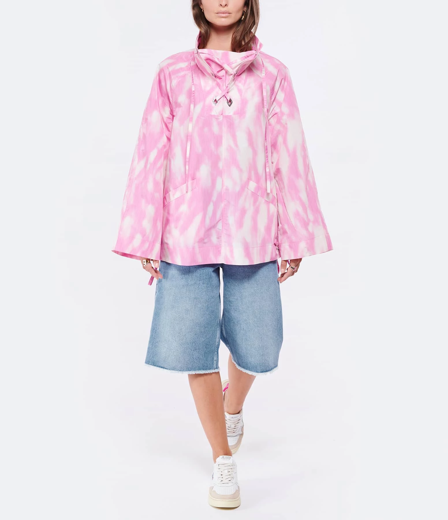 GANNI Blouse Crispy Shell Rose 6 GANNI Blouse Crispy Shell Rose – Image 4