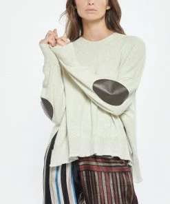 ISABEL MARANT ÉTOILE Pull Kate Coton Gris Clair -Boutique MAJESTIC FILATURES unnamed file 283