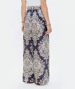 ZIMMERMANN Pantalon Pattie Soie Marine -Boutique MAJESTIC FILATURES unnamed file 2841