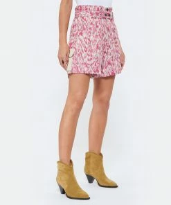ISABEL MARANT ÉTOILE Short Kaloscoe Coton Imprimé Framboise -Boutique MAJESTIC FILATURES unnamed file 2850