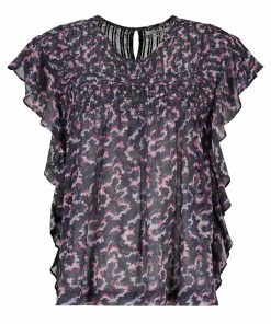 ISABEL MARANT ÉTOILE Top Ilayona Coton Organique Noir Délavé