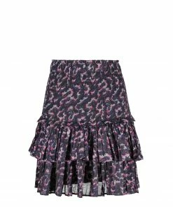 ISABEL MARANT ÉTOILE Jupe Naomi Coton Organique Noir Délavé