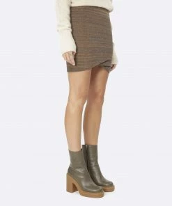 ISABEL MARANT ÉTOILE Jupe Jalna Kaki -Boutique MAJESTIC FILATURES unnamed file 2906