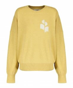 ISABEL MARANT ÉTOILE Pull Marisans Coton Jaune Clair