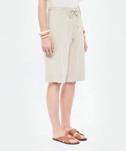 JOSEPH Bermuda Soie Coton Beige -Boutique MAJESTIC FILATURES unnamed file 2917
