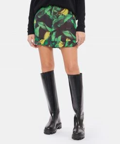 GANNI Short Coton Imprimé Vert -Boutique MAJESTIC FILATURES unnamed file 2926