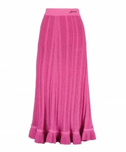 GANNI Jupe Boucle Rose