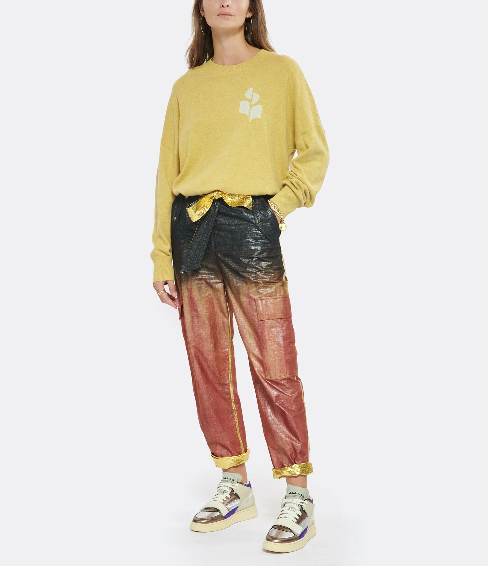 ISABEL MARANT ÉTOILE Pull Marisans Coton Jaune Clair 6 ISABEL MARANT ÉTOILE Pull Marisans Coton Jaune Clair – Image 4