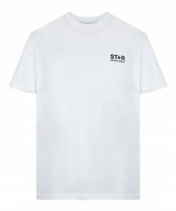 GOLDEN GOOSE Tee-shirt Big Star Homme Coton Blanc