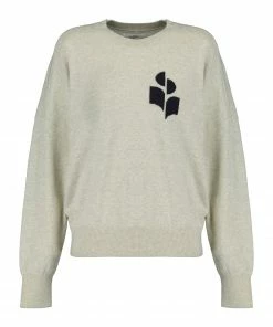 ISABEL MARANT ÉTOILE Pull Marisans Coton Gris Clair
