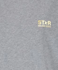 Alternative view of GOLDEN GOOSE Tee-shirt Big Star Coton Gris