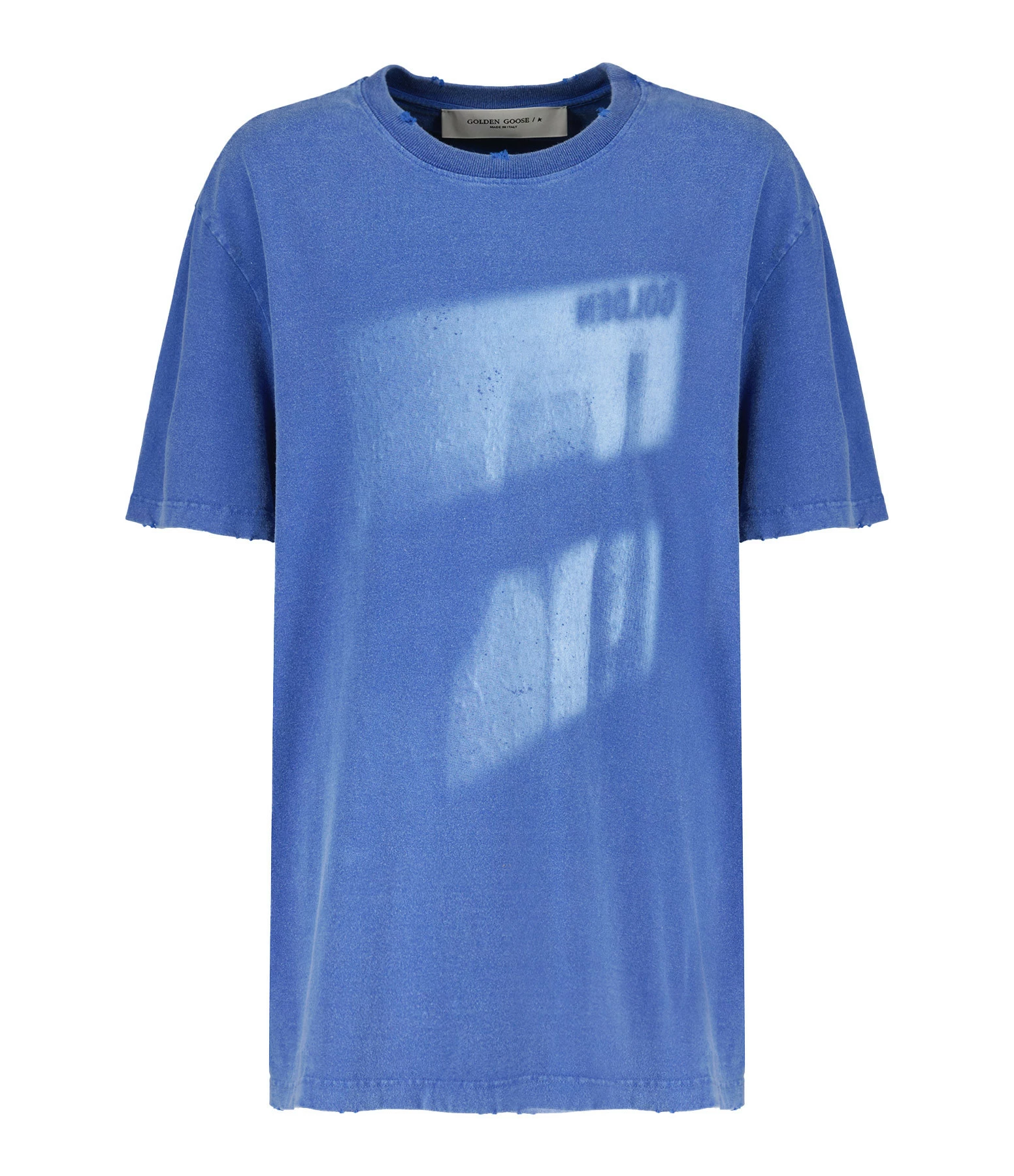 GOLDEN GOOSE Tee-shirt Journey Homme Coton Bleu 3 GOLDEN GOOSE Tee-shirt Journey Homme Coton Bleu