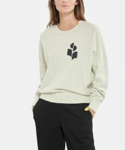 ISABEL MARANT ÉTOILE Pull Marisans Coton Gris Clair -Boutique MAJESTIC FILATURES unnamed file 298