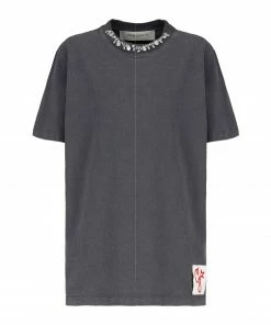 GOLDEN GOOSE Tee-shirt Golden Coton Anthracite