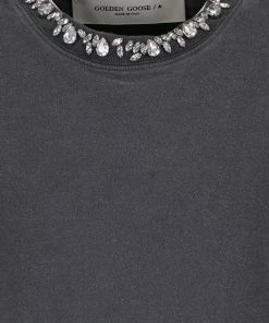 Alternative view of GOLDEN GOOSE Tee-shirt Golden Coton Anthracite
