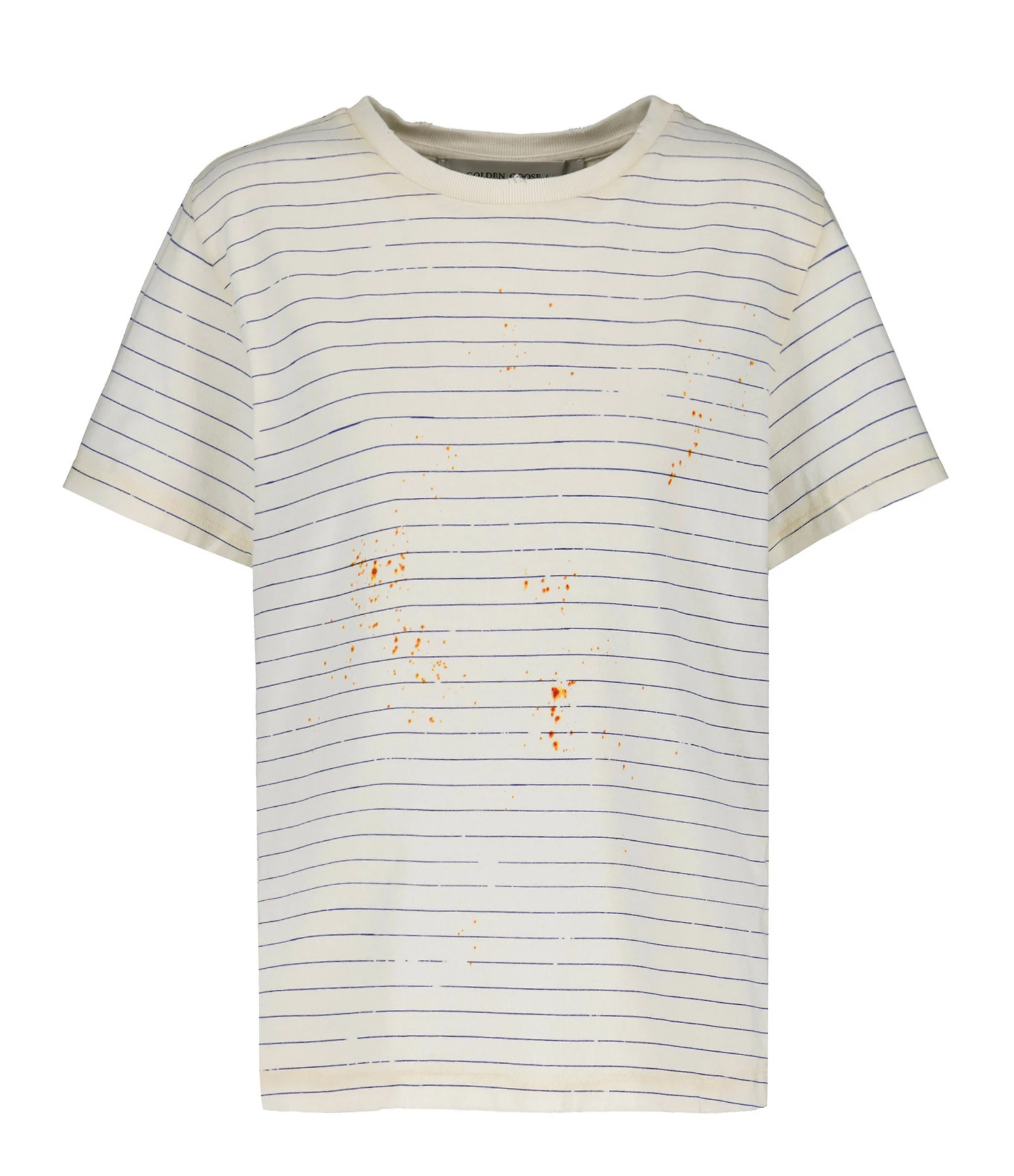 GOLDEN GOOSE Tee-shirt Journey Slim Coton Écru 3 GOLDEN GOOSE Tee-shirt Journey Slim Coton Écru