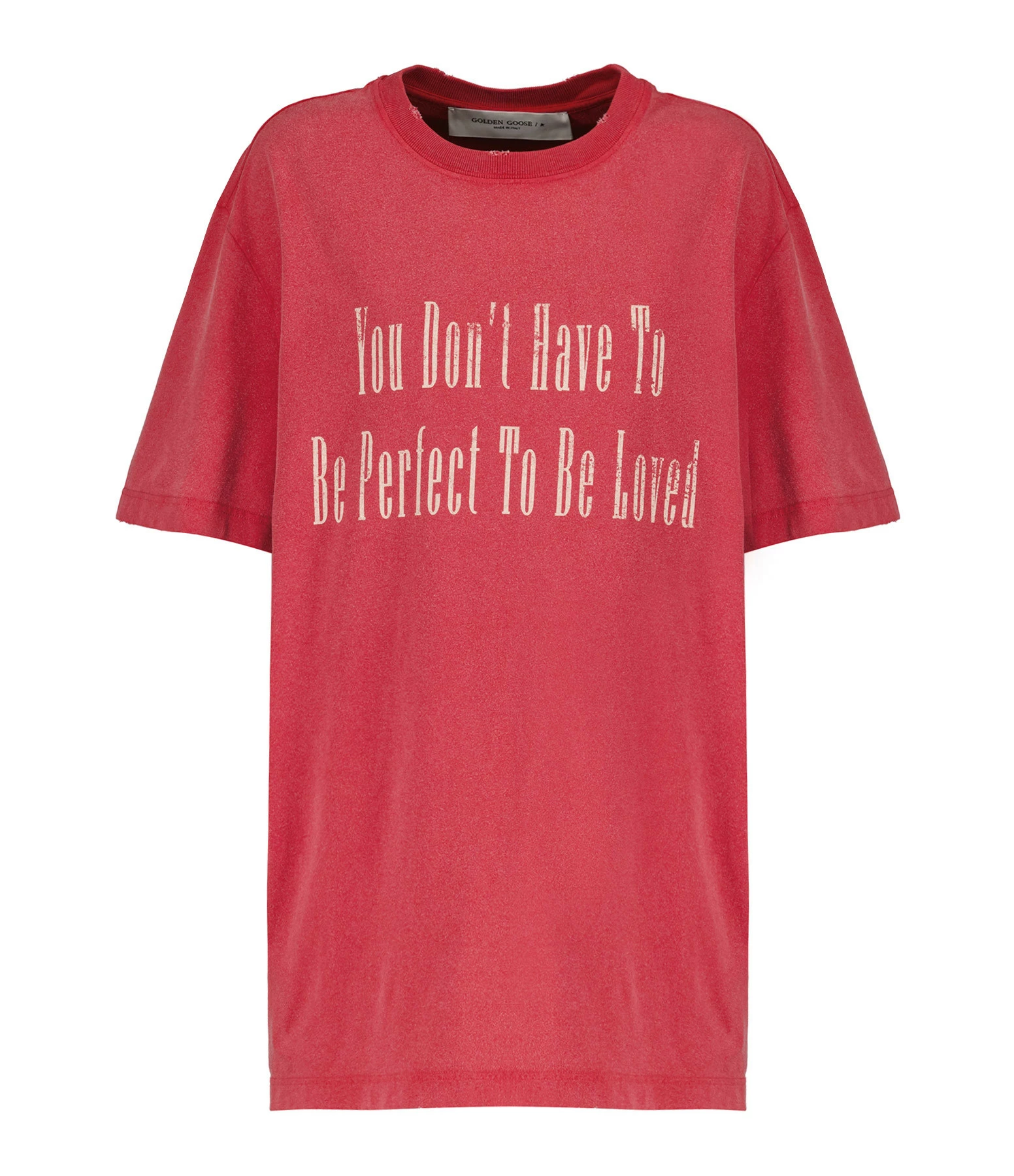 GOLDEN GOOSE Tee-shirt Journey Homme Coton Rouge 3 GOLDEN GOOSE Tee-shirt Journey Homme Coton Rouge