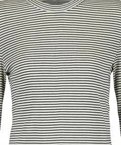 MAISON STANDARDS Tee-shirt Emannuella Rayures Noir Crème -Boutique MAJESTIC FILATURES unnamed file 2994