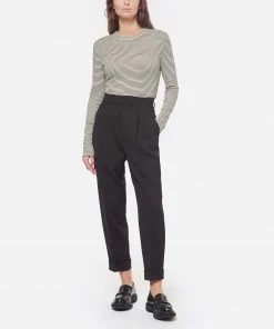 MAISON STANDARDS Tee-shirt Emannuella Rayures Noir Crème -Boutique MAJESTIC FILATURES unnamed file 2996