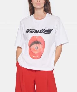 ROTATE Tee-shirt Lips Coton Blanc, Capsule Sunday 9 ROTATE Tee-shirt Lips Coton Blanc, Capsule Sunday -Boutique MAJESTIC FILATURES unnamed file 3000