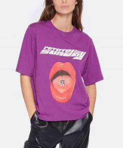 ROTATE Tee-shirt Lips Coton Raisin, Capsule Sunday -Boutique MAJESTIC FILATURES unnamed file 3019