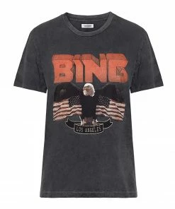 ANINE BING Tee-shirt Vintage Coton Organique Gris Délavé