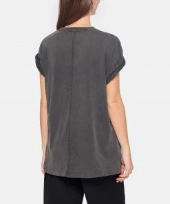 ANINE BING Tee-shirt Vintage Coton Organique Gris Délavé -Boutique MAJESTIC FILATURES unnamed file 3044