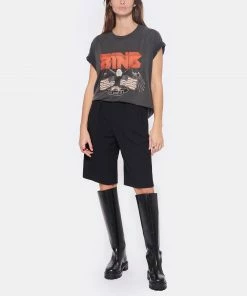ANINE BING Tee-shirt Vintage Coton Organique Gris Délavé -Boutique MAJESTIC FILATURES unnamed file 3045