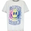 GANNI Tee-shirt Smiley Coton Organique Bright White 2 GANNI Tee-shirt Smiley Coton Organique Bright White -Boutique MAJESTIC FILATURES unnamed file 3055 scaled