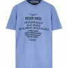 GOLDEN GOOSE Tee-shirt Homme Journey Mistery Coton Bleu -Boutique MAJESTIC FILATURES unnamed file 3077