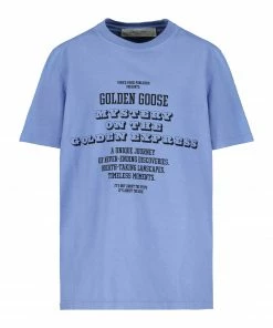 GOLDEN GOOSE Tee-shirt Homme Journey Mistery Coton Bleu