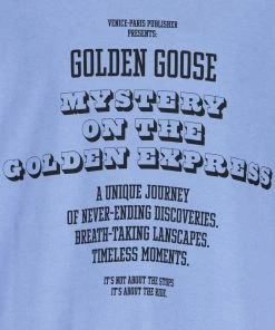 Alternative view of GOLDEN GOOSE Tee-shirt Homme Journey Mistery Coton Bleu