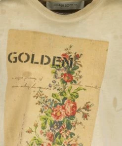 Alternative view of GOLDEN GOOSE Tee-shirt Journey Coton Beige