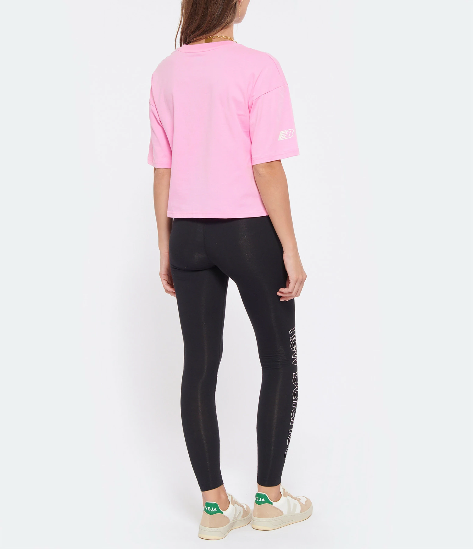 NEW BALANCE Tee-shirt NB Essentials Graphic Coton Orbit Pink 7 NEW BALANCE Tee-shirt NB Essentials Graphic Coton Orbit Pink – Image 5