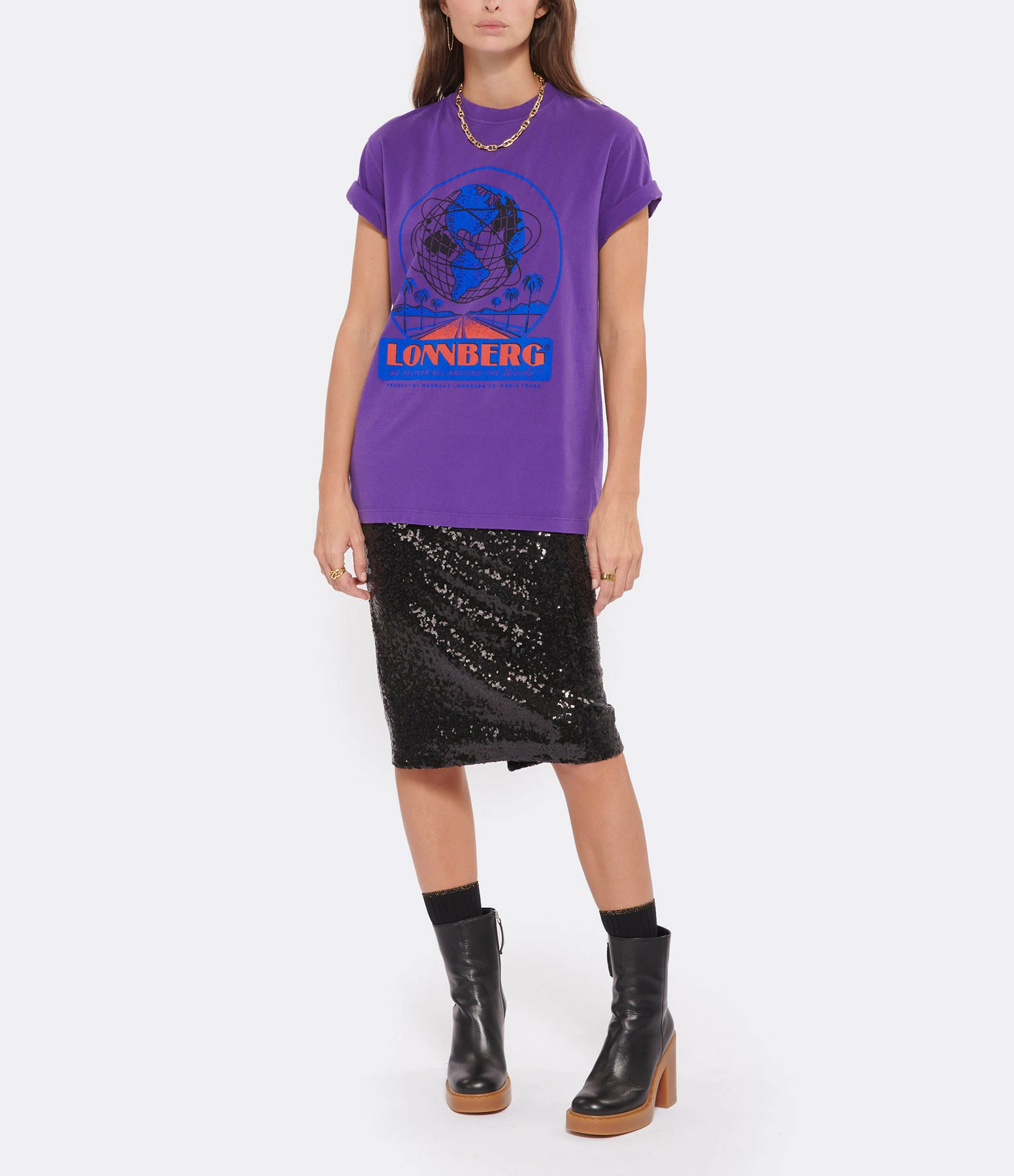 MARGAUX LONNBERG Tee-shirt Willis Coton Violet 6 MARGAUX LONNBERG Tee-shirt Willis Coton Violet – Image 4