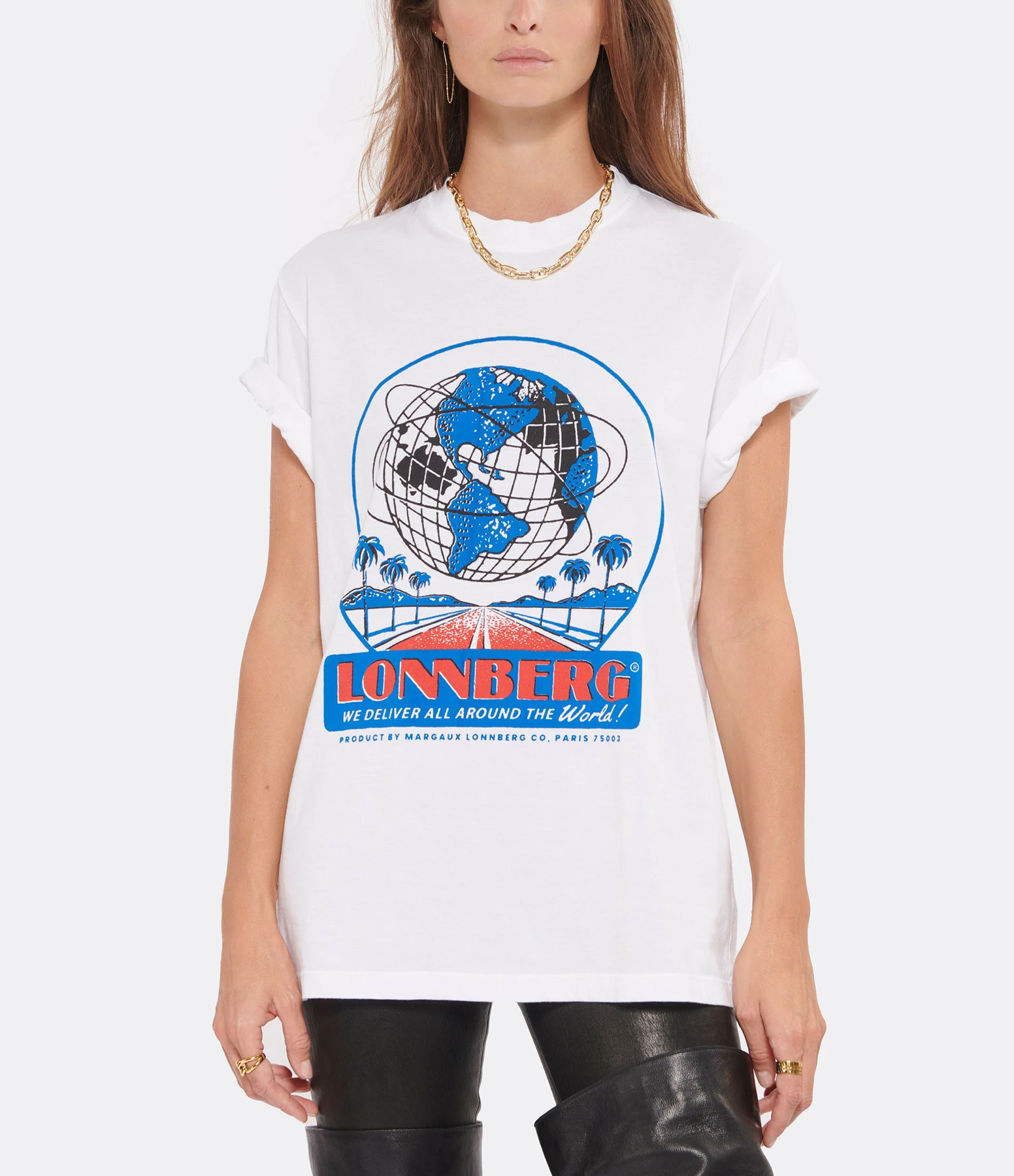 MARGAUX LONNBERG Tee-shirt Willis Coton Blanc 5 MARGAUX LONNBERG Tee-shirt Willis Coton Blanc – Image 3