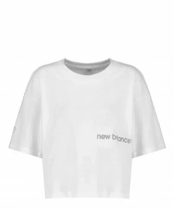NEW BALANCE Tee-shirt NB Essentials Graphic Coton Blanc