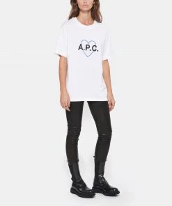 A.P.C. Tee-shirt Amore Coton Blanc 10 A.P.C. Tee-shirt Amore Coton Blanc -Boutique MAJESTIC FILATURES unnamed file 3125