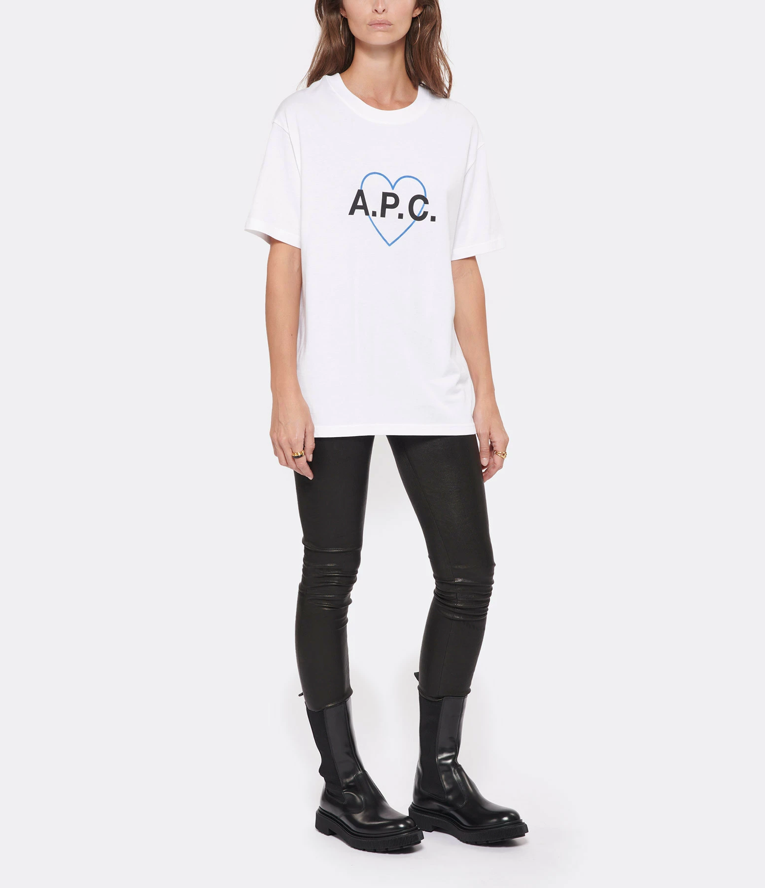 A.P.C. Tee-shirt Amore Coton Blanc 6 A.P.C. Tee-shirt Amore Coton Blanc – Image 4