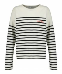 MAISON LABICHE Tee-shirt Montpar Coton Noir Blanc