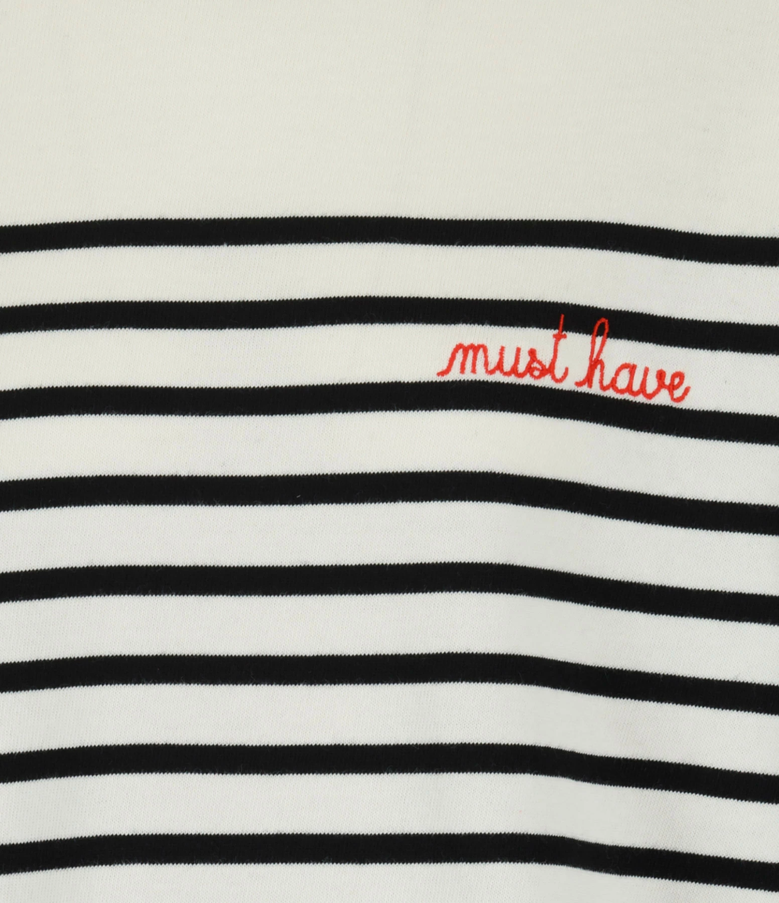 MAISON LABICHE Tee-shirt Montpar Coton Noir Blanc 4 MAISON LABICHE Tee-shirt Montpar Coton Noir Blanc – Image 2