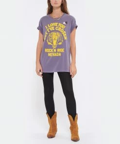 NEWTONE Tee-shirt Trucker Nevada Coton Violet Grape -Boutique MAJESTIC FILATURES unnamed file 3148