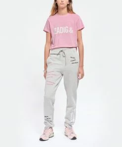 ZADIG & VOLTAIRE Tee-shirt Zoe Coton Rose Candy -Boutique MAJESTIC FILATURES unnamed file 3178
