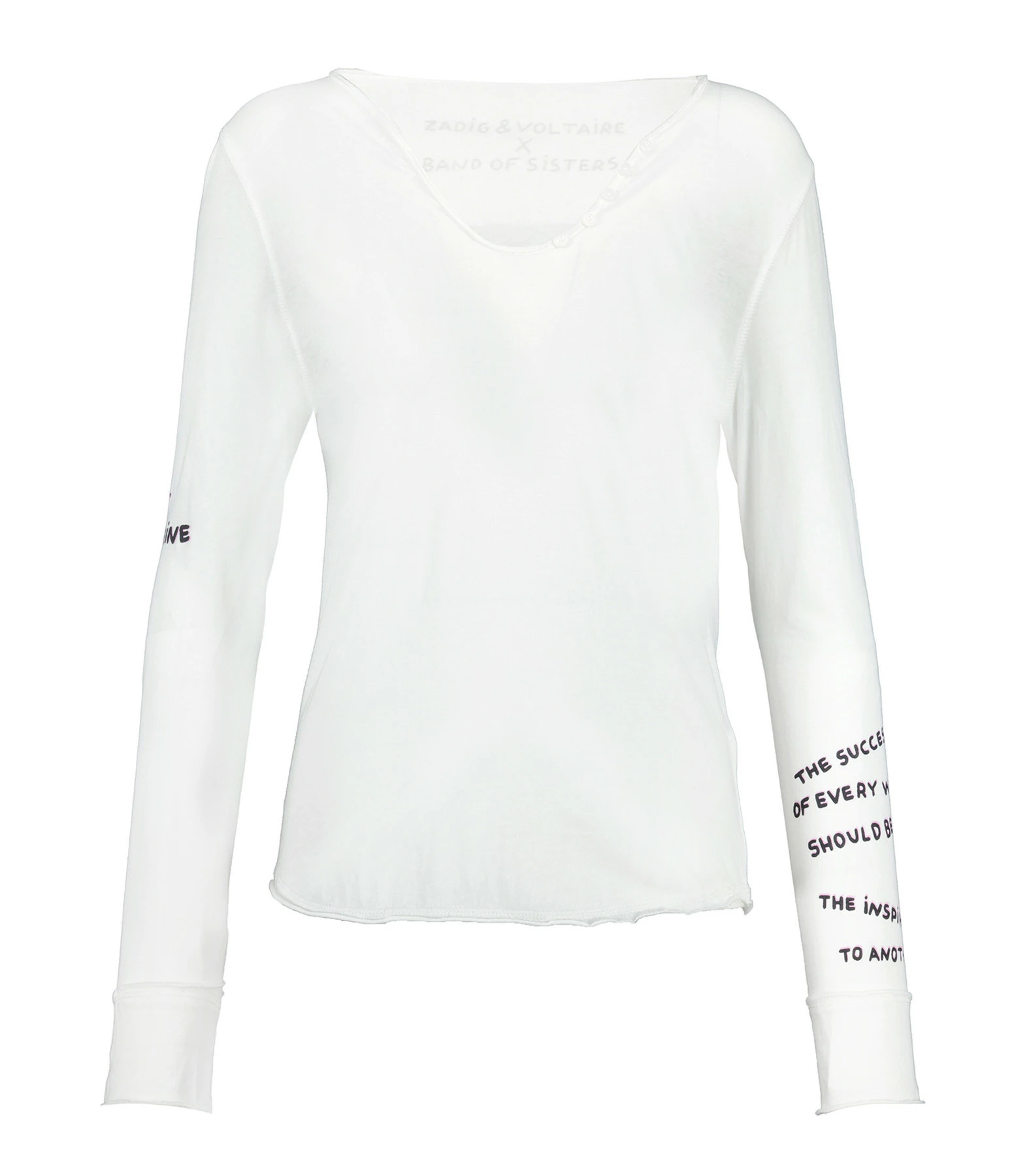 Tee-shirt Tunisien Coton Blanc, Collaboration Zadig & Voltaire X Band Of Sisters 3 Tee-shirt Tunisien Coton Blanc, Collaboration Zadig & Voltaire X Band Of Sisters