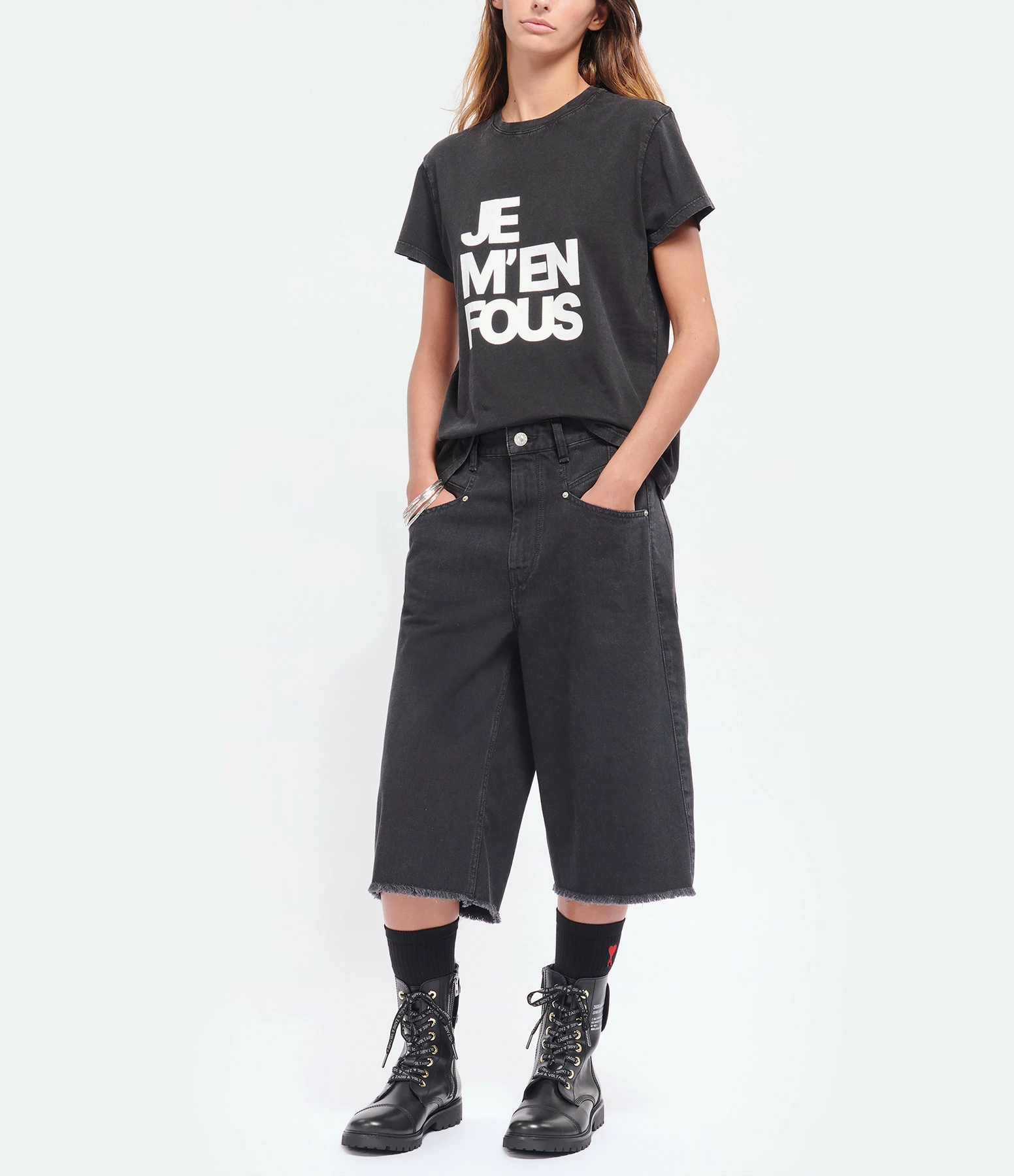 ZADIG & VOLTAIRE Tee-shirt Zoe JMF Coton Noir 5 ZADIG & VOLTAIRE Tee-shirt Zoe JMF Coton Noir – Image 3