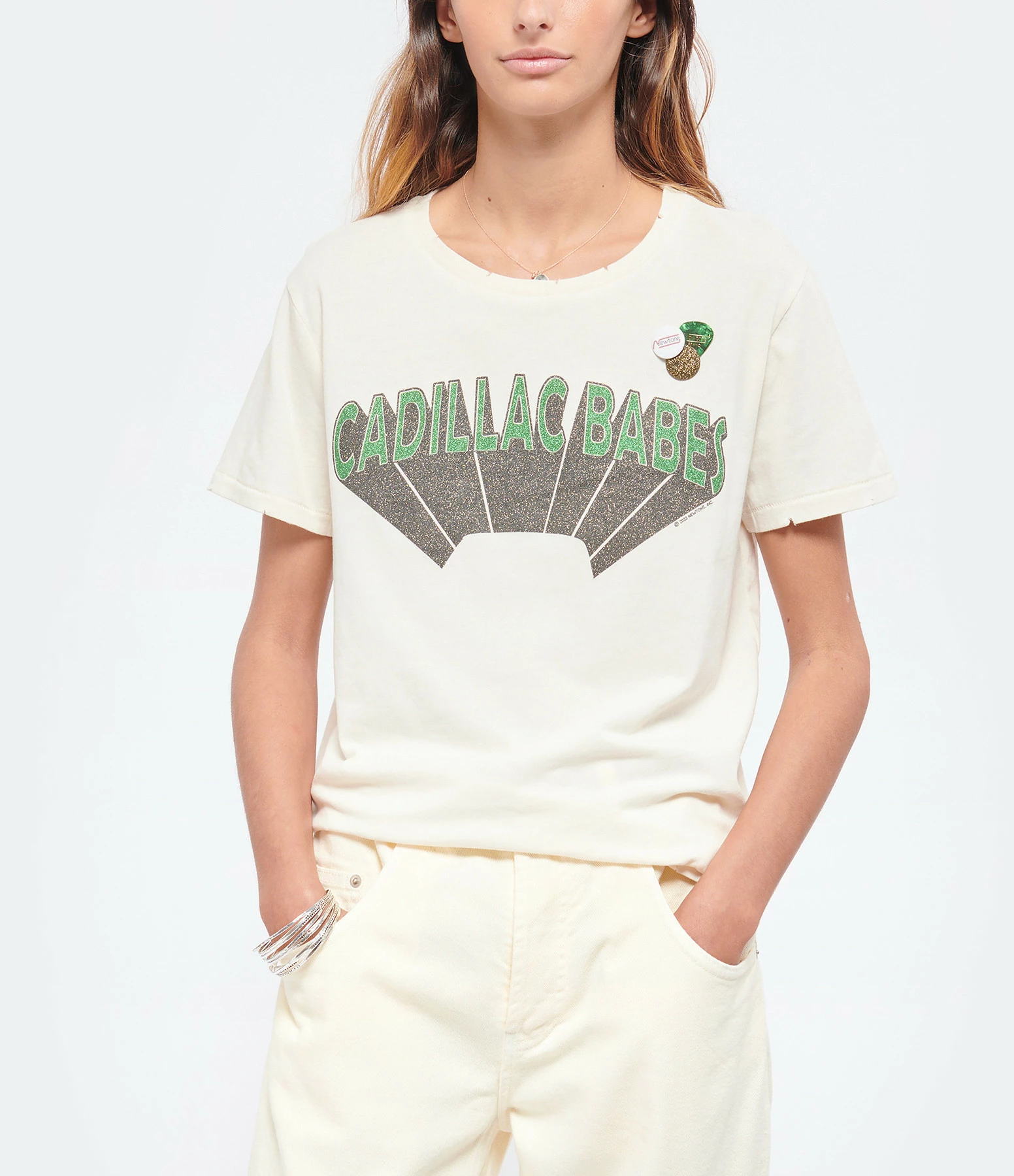 NEWTONE Tee-shirt Starlight Cadillac Coton Naturel 5 NEWTONE Tee-shirt Starlight Cadillac Coton Naturel – Image 3