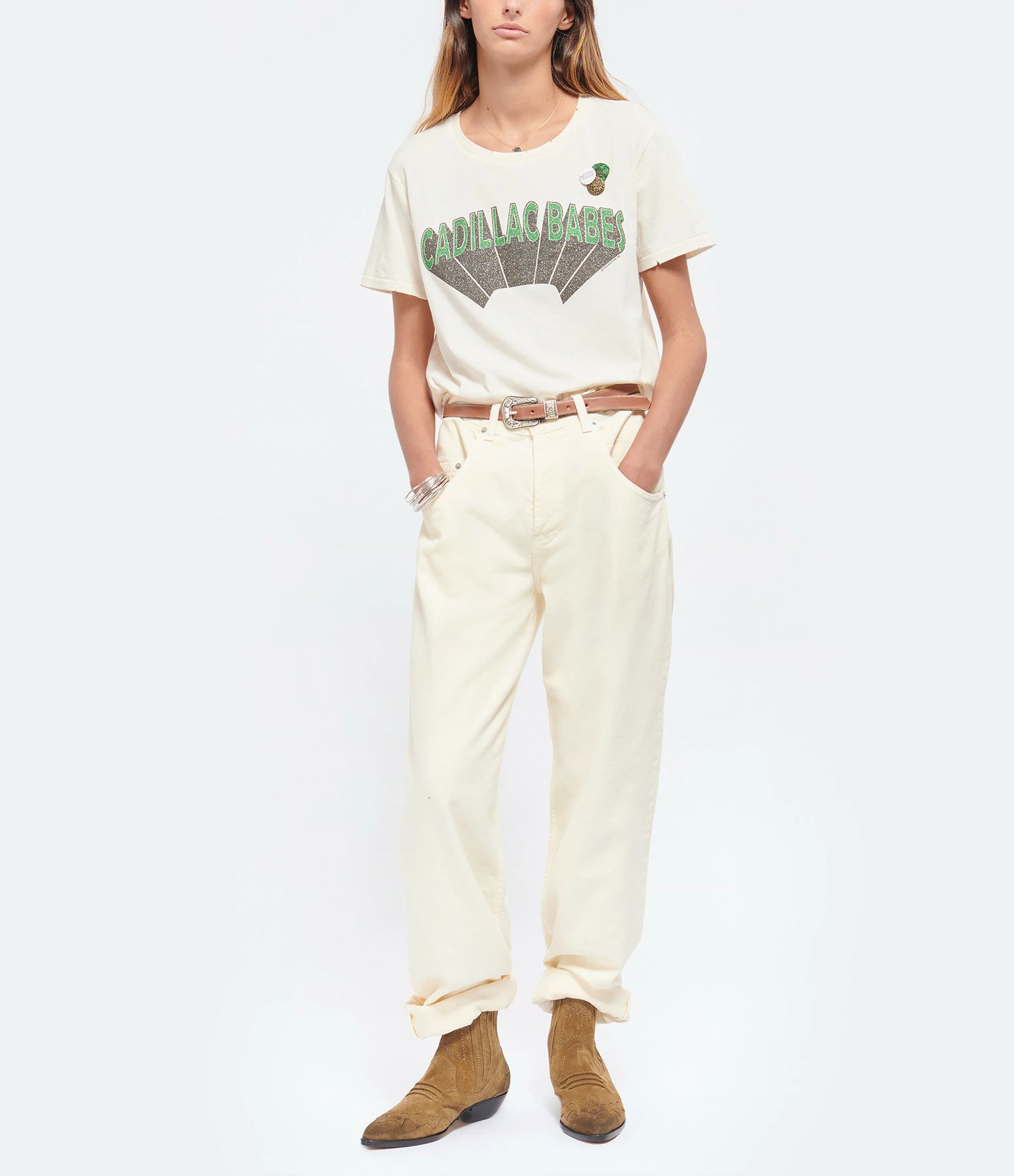 NEWTONE Tee-shirt Starlight Cadillac Coton Naturel 6 NEWTONE Tee-shirt Starlight Cadillac Coton Naturel – Image 4